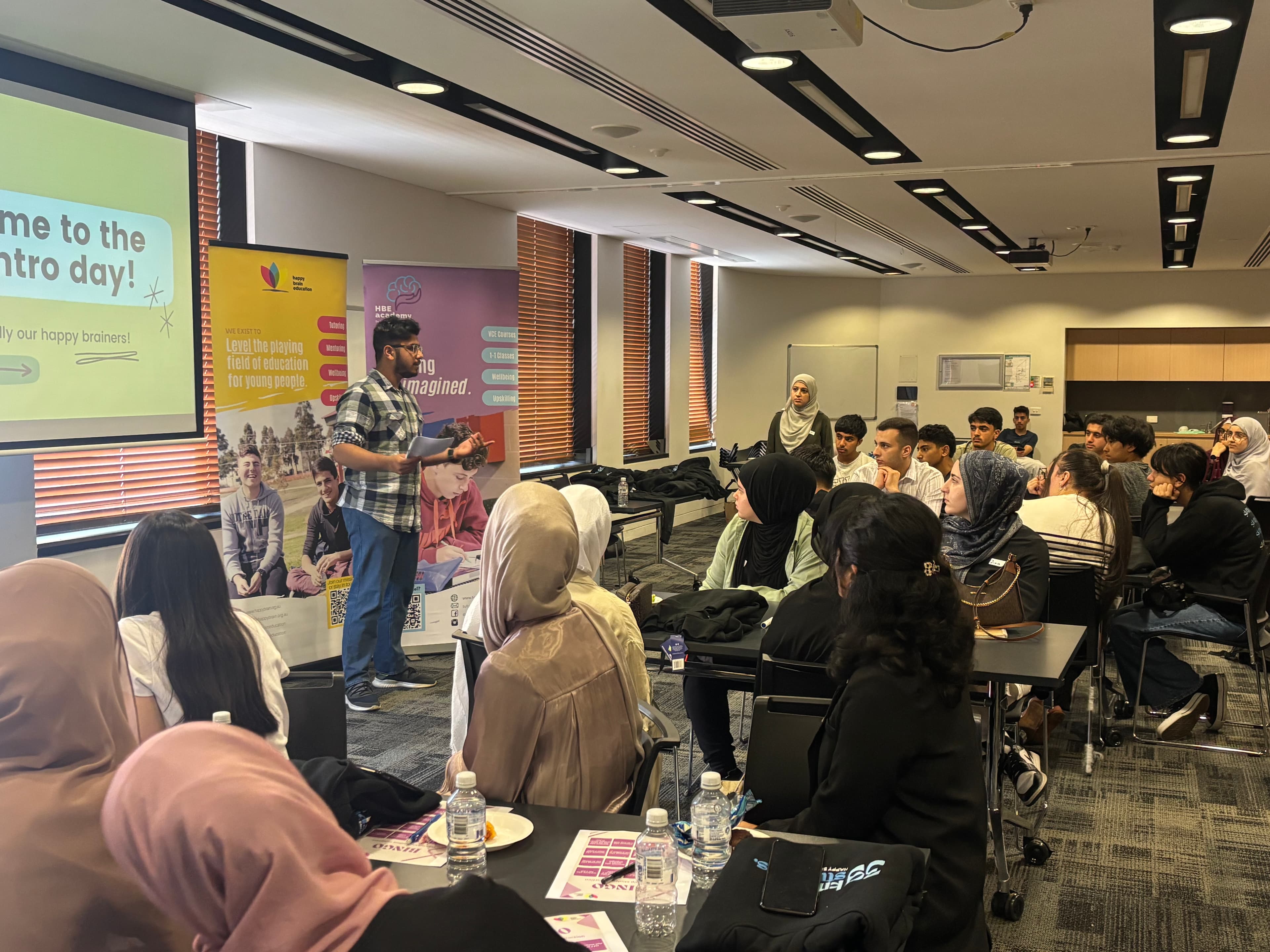 VCE students receiving mentoring support and educational guidance at Happy Brain Education Victoria